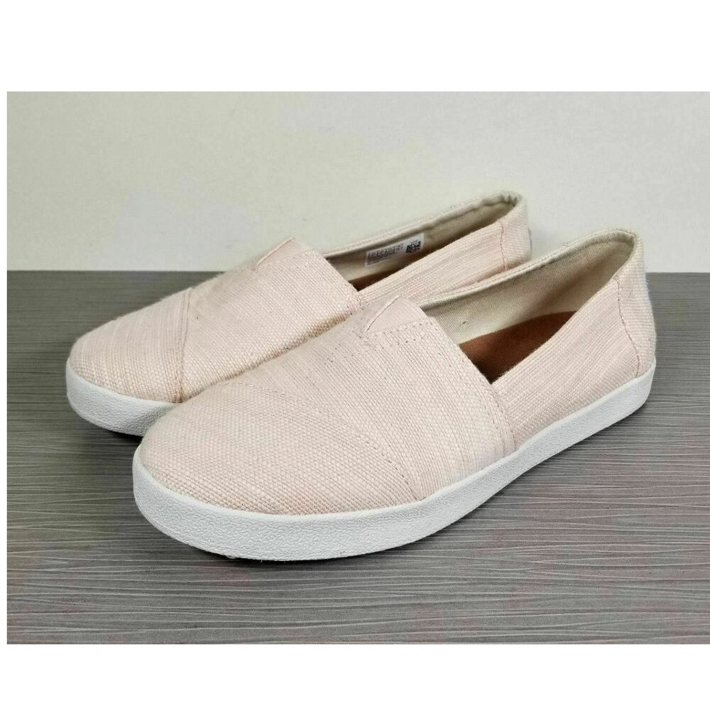Toms Coated Bloom Slubby Cotton Canvas Avalon Sneaker, Womens Size 11